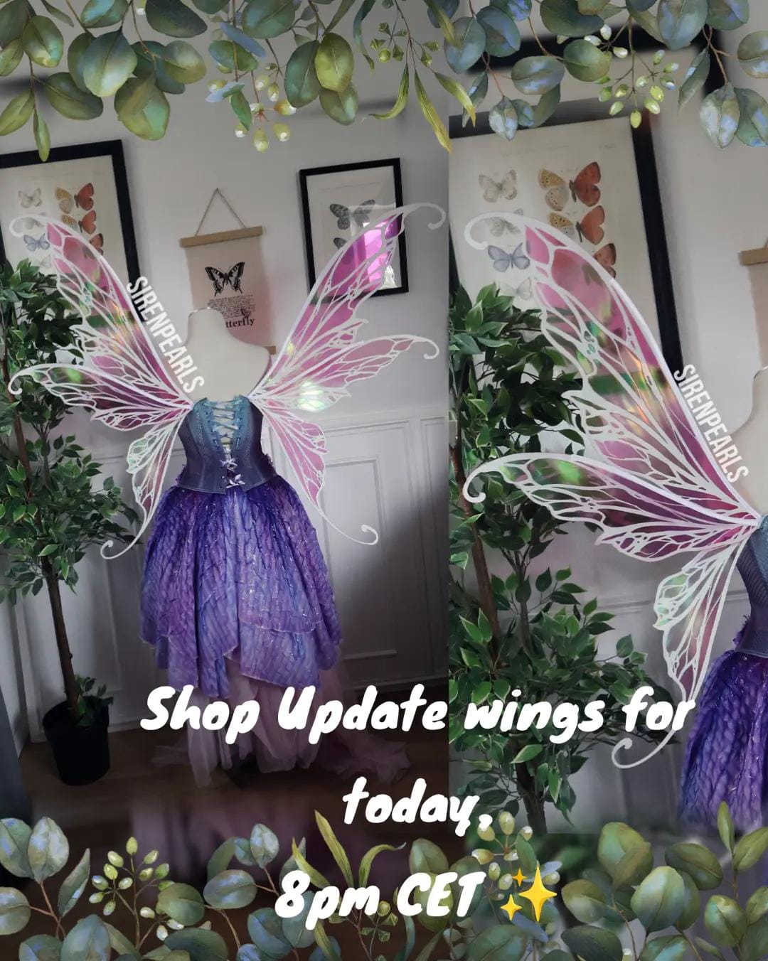 Post 4 by SirenPearls | 🧚wings&fantasy on TikTok (video)