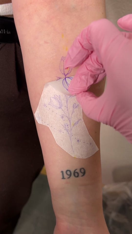 Post 3 by Gini.tatu - fineline tattoos on TikTok (video)