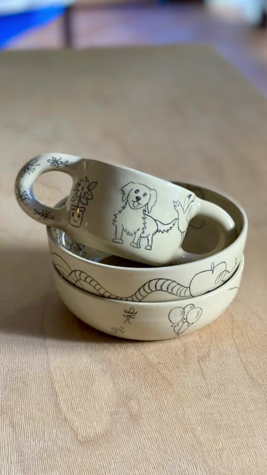 Post 3 by Bianca Green Ceramics on TikTok (video)