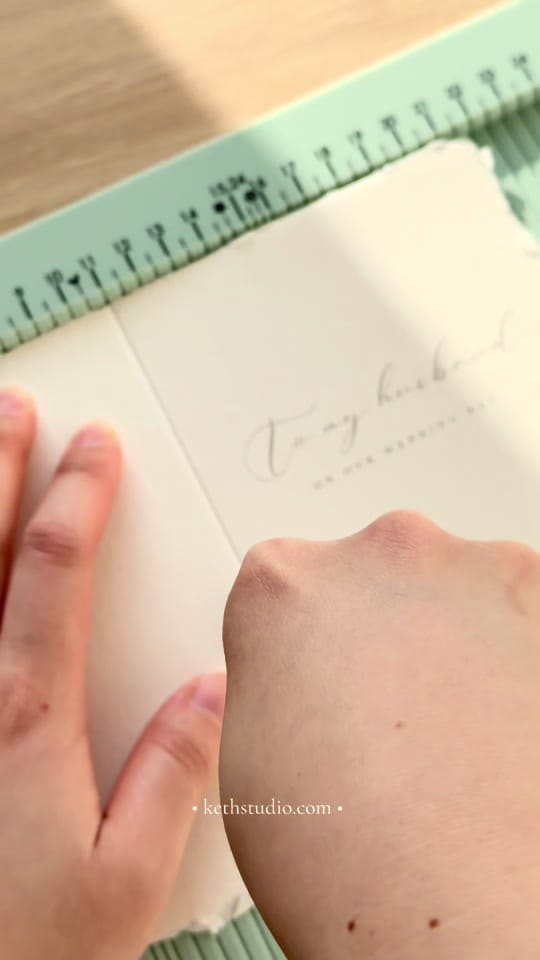 Post 5 by kethstudio • wedding stationer on TikTok (video)