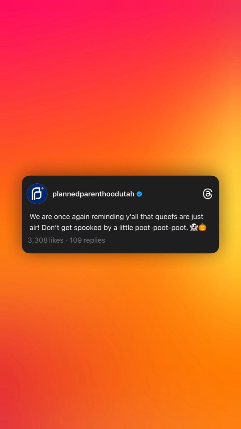 Post 9 by Planned Parenthood of Utah on TikTok (video)