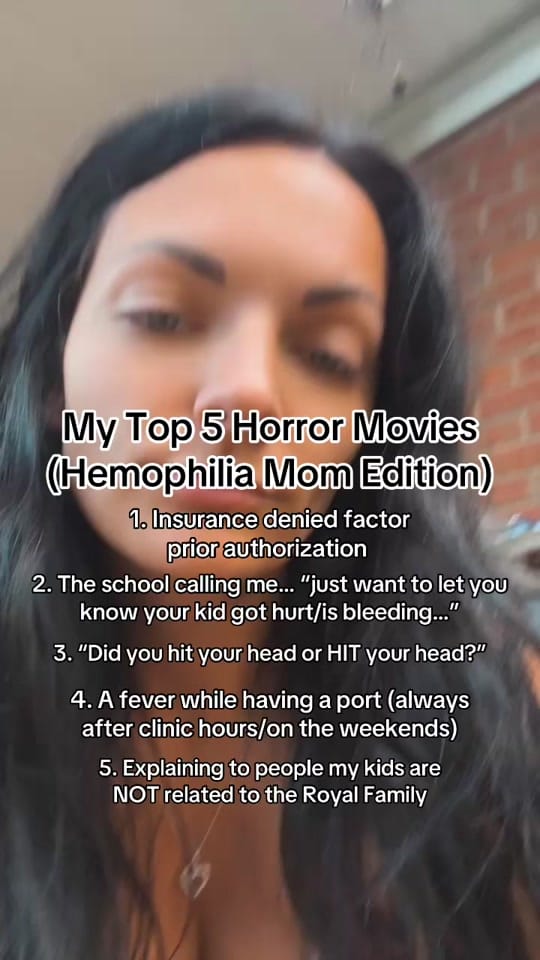Post 1 by Kaitlin | Hemophilia Mama on TikTok (video)