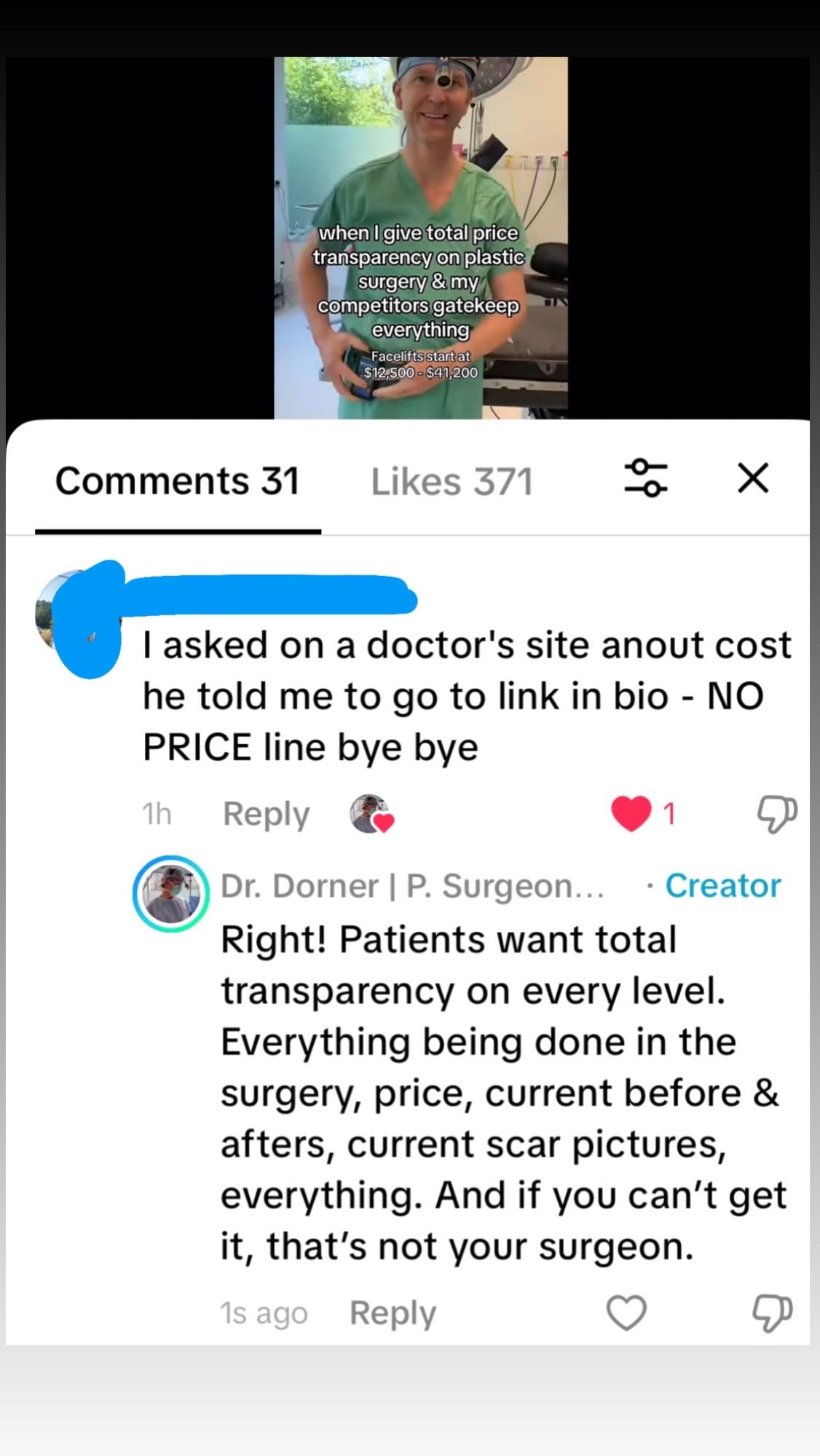 Post 9 by Dr. Dorner | P. Surgeon 🥼🩺💓 on TikTok (video)