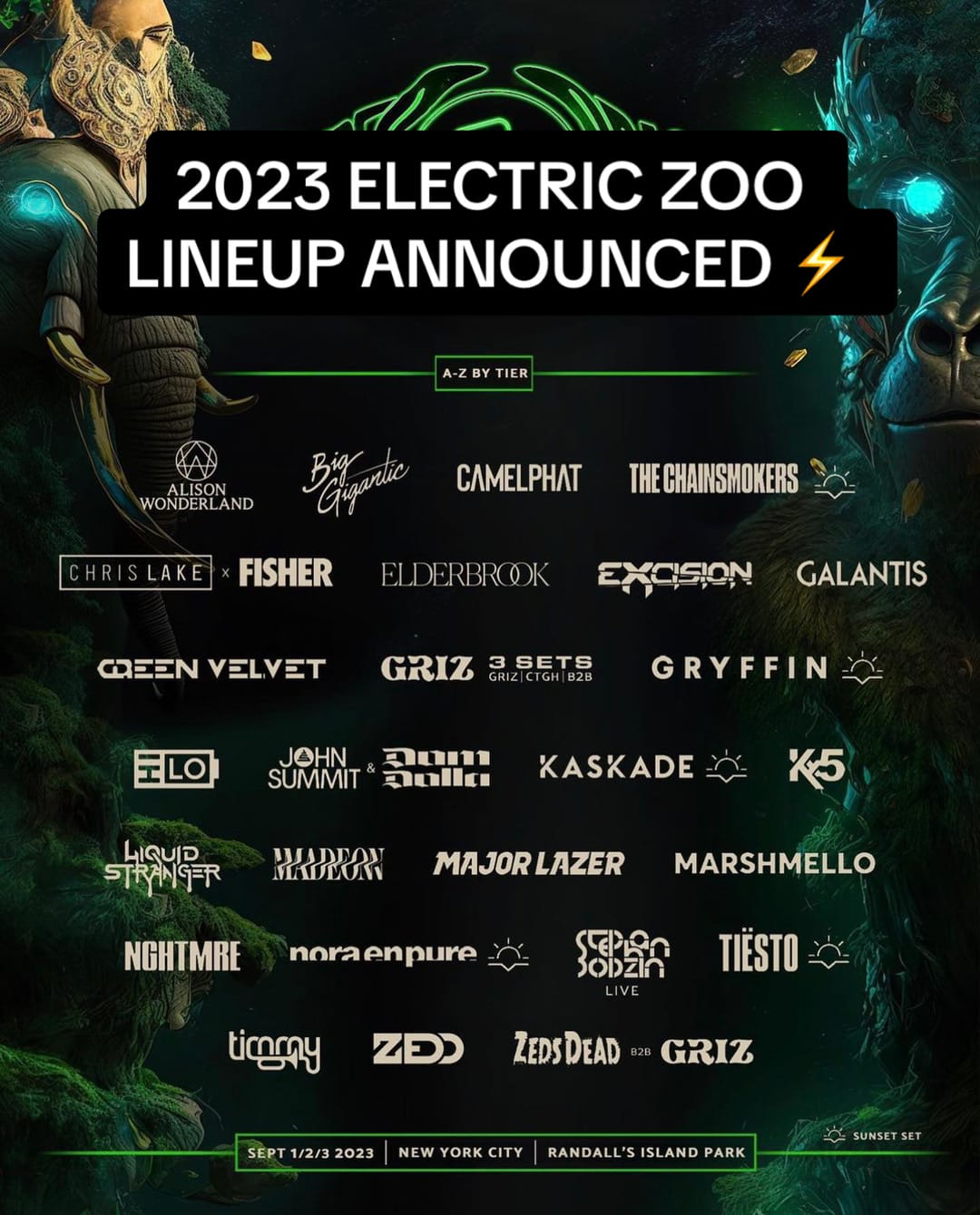 Post 10 by Electric Zoo on TikTok (video)