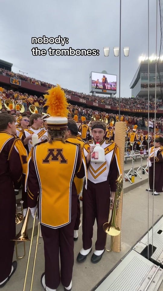 Post 10 by UMN Marching Band on TikTok (video)