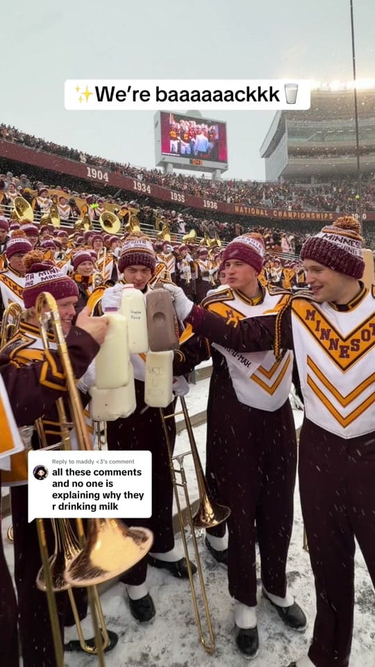 Post 6 by UMN Marching Band on TikTok (video)