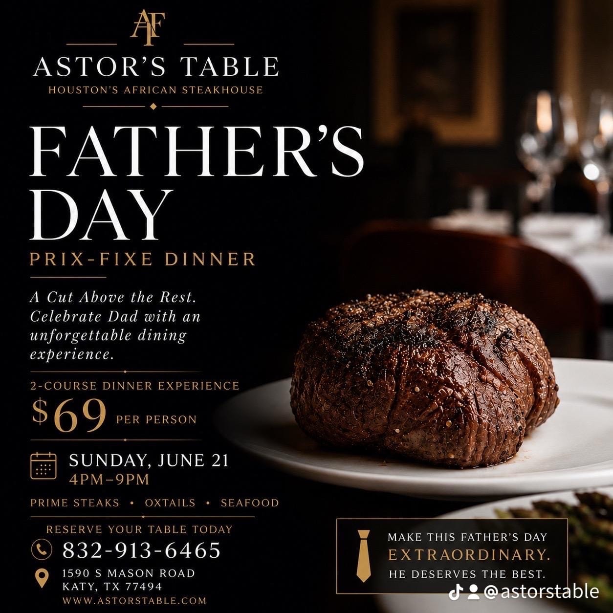Post 6 by Astor’s Table on TikTok (video)