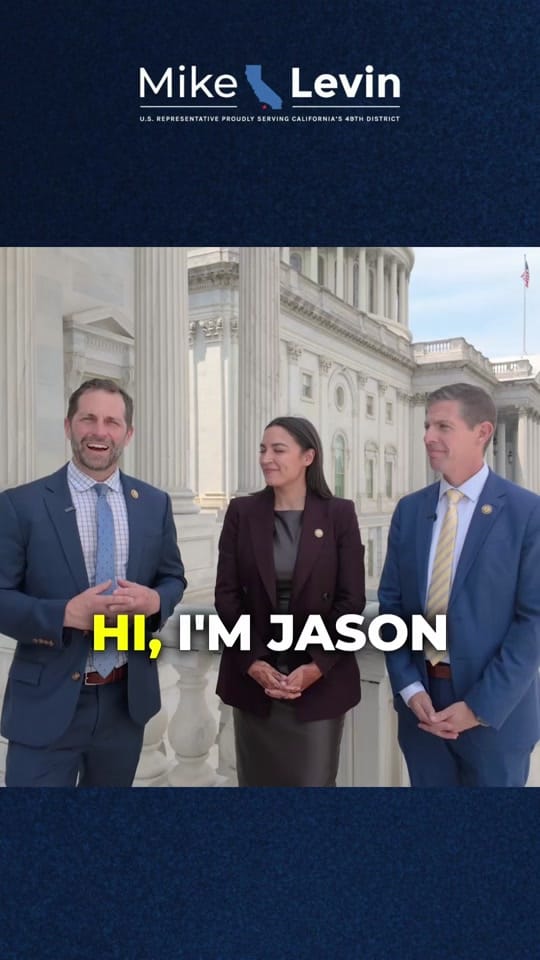 Post 5 by Rep. Mike Levin on TikTok (video)