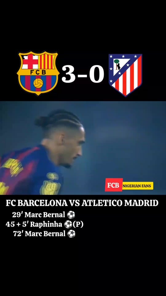 Post 10 by FC Barcelona Nigerian Fans on TikTok (video)