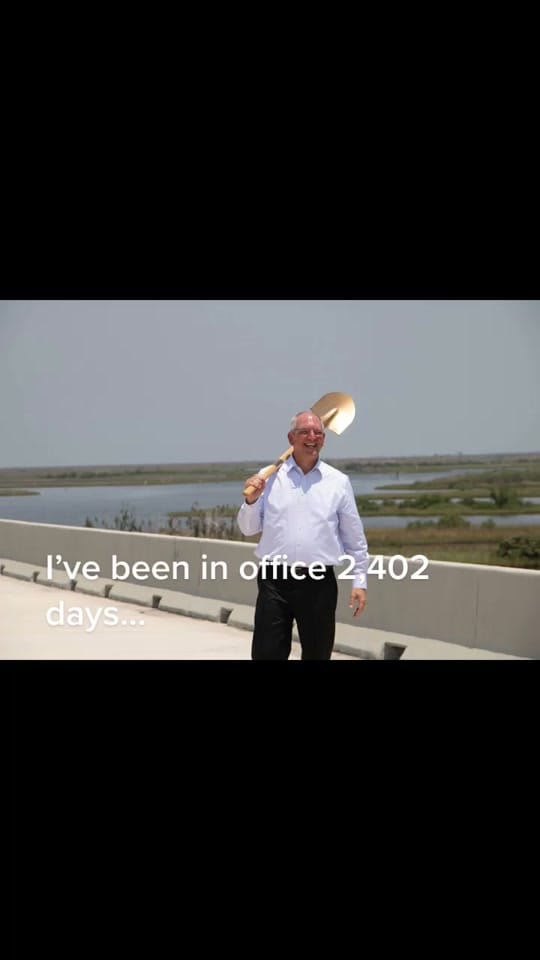 Post 2 by Gov. John Bel Edwards on TikTok (video)