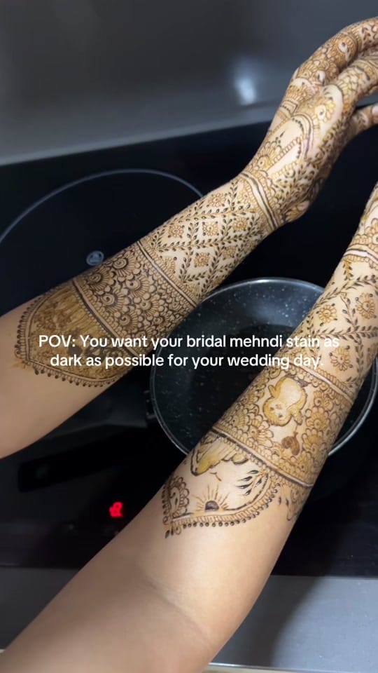 Post 1 by Inspibe | Luxury Bridal Henna on TikTok (video)
