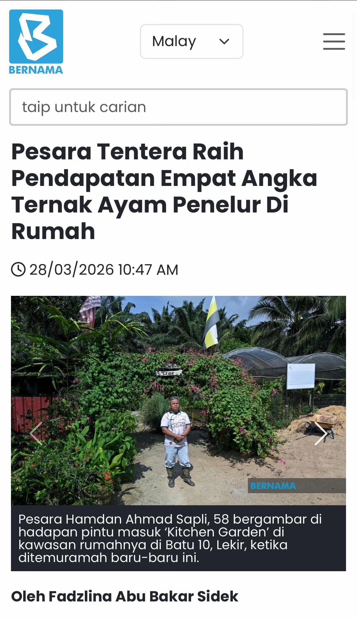 Post 7 by Kitchen Garden Batu 10 Lekir on TikTok (video)