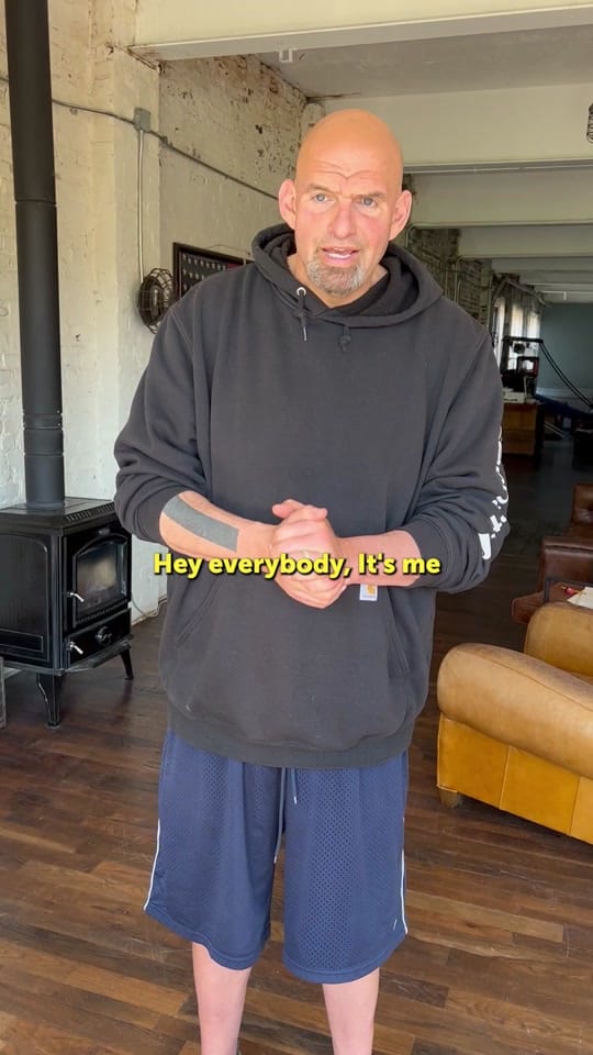 Post 5 by John Fetterman on TikTok (video)
