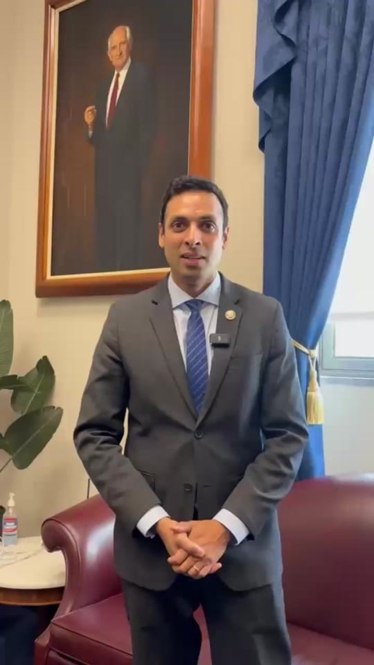 Post 5 by Congressman Subramanyam on TikTok (video)
