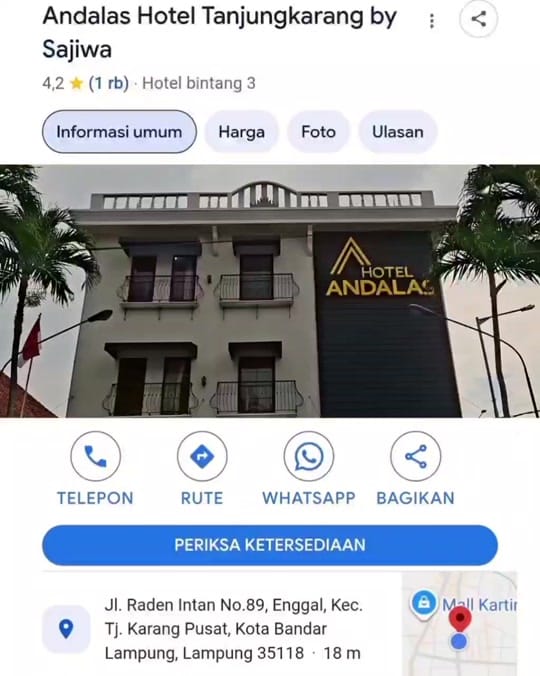 Post 1 by Hotel Andalas by Sajiwa on TikTok (video)