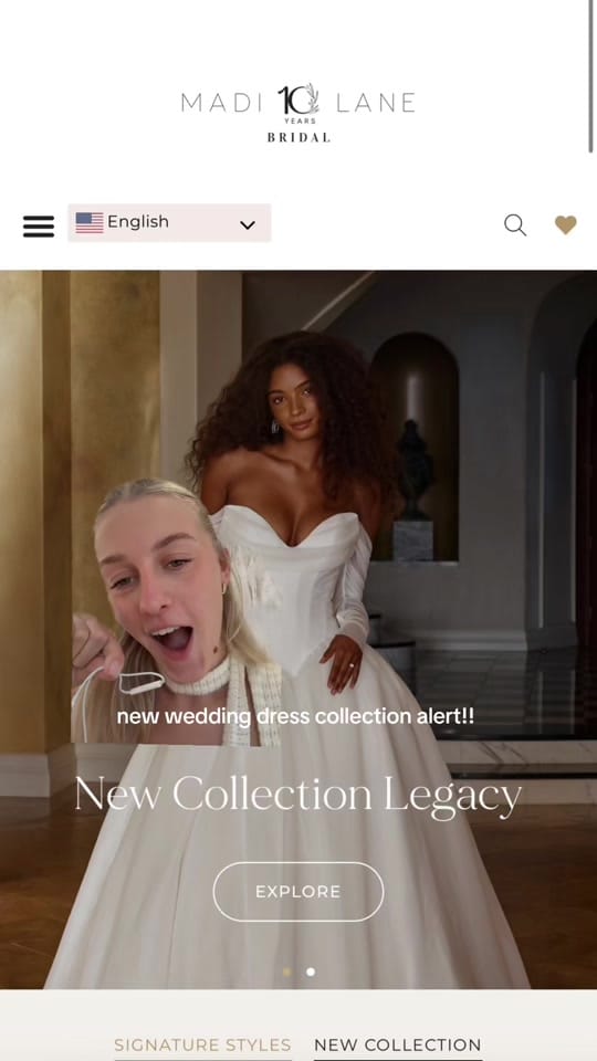 Post 3 by Madi Lane Bridal on TikTok (video)