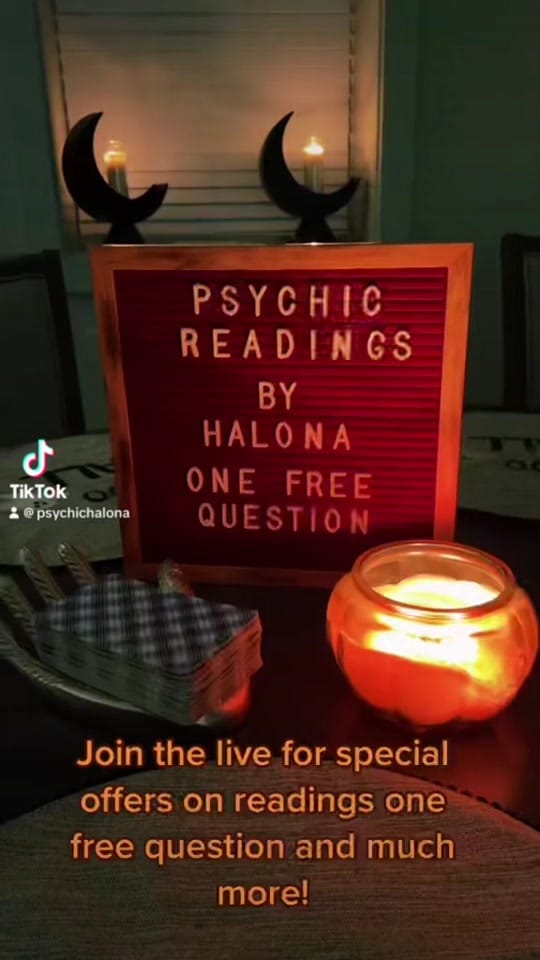 Post 1 by Psychic Halona on TikTok (video)