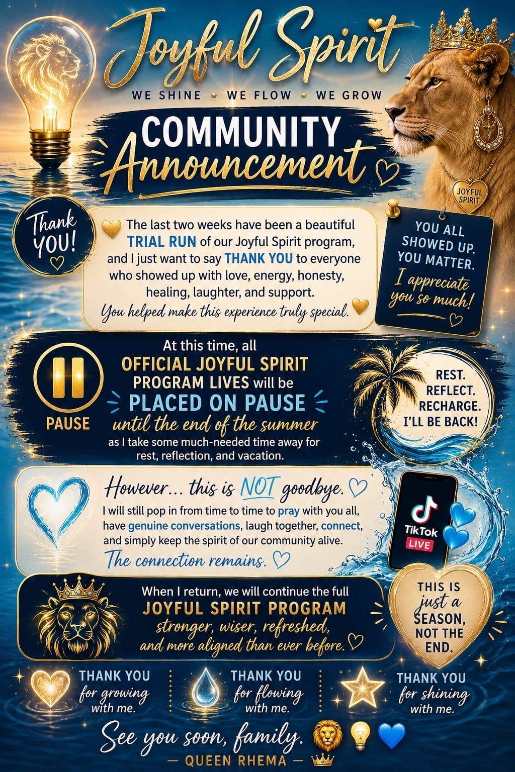 Post 8 by 🌊💡💡🏨JOYFUL SPIRIT 🌊💡💡🏨 on TikTok (video)