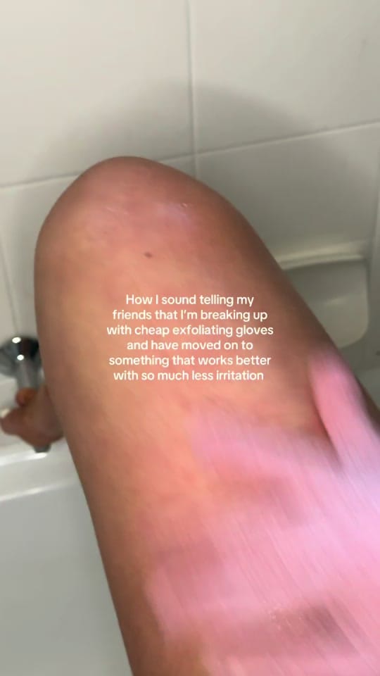 Post 4 by MY GLOW 2 | Exfoliating Glove on TikTok (video)