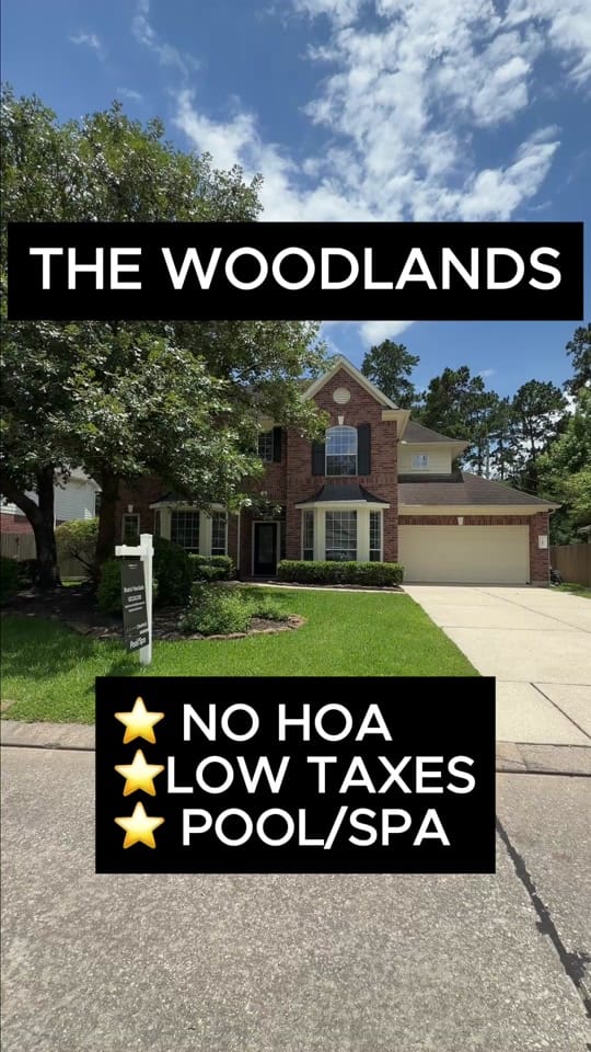 Post 2 by The Woodlands Realtor | HTX on TikTok (video)