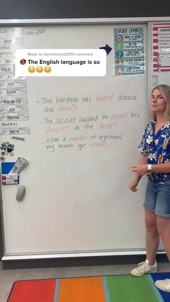 Post 3 by Miss Sweeney on TikTok (video)
