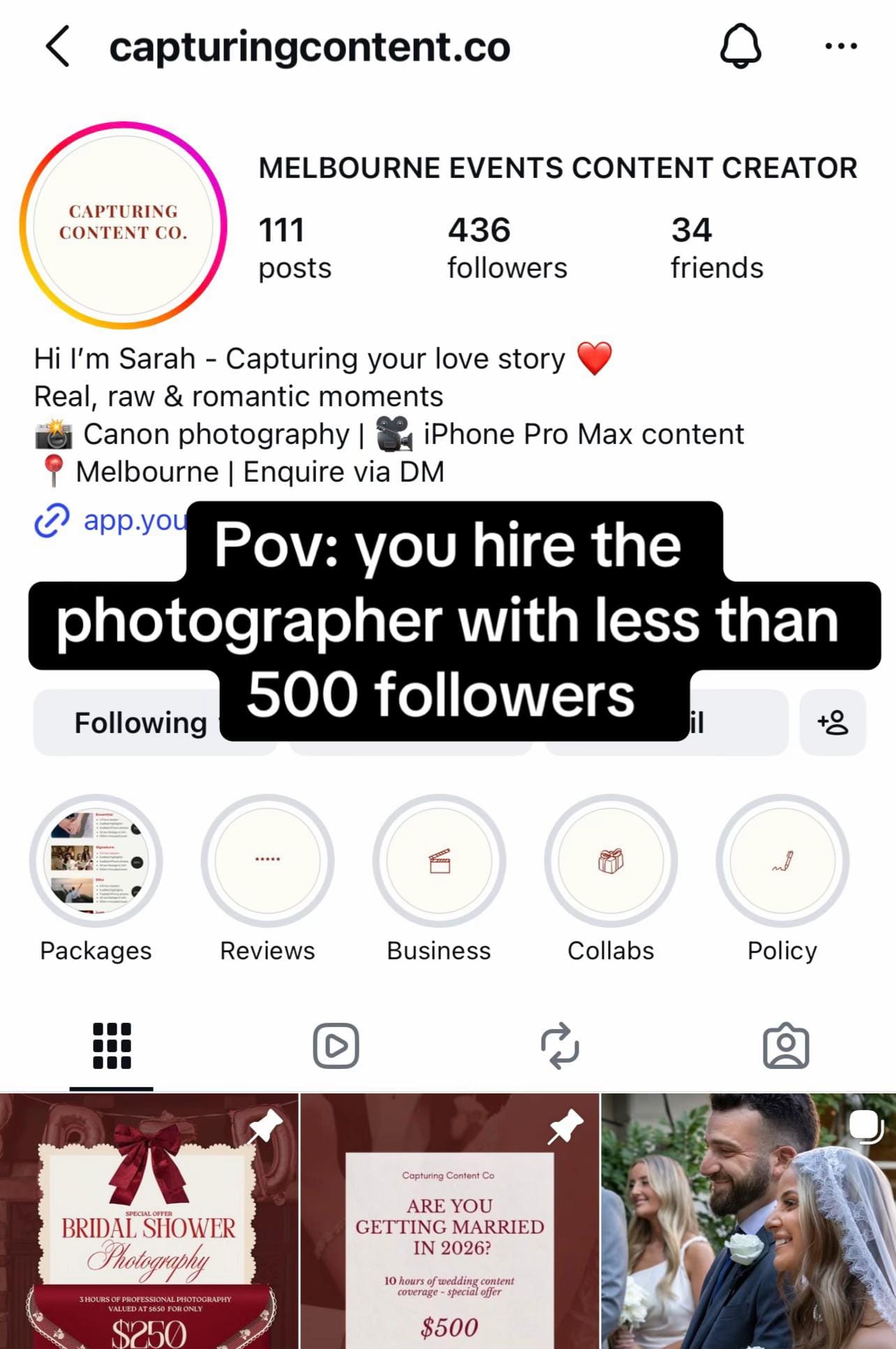 Post 3 by Melbourne Content Creator on TikTok (video)