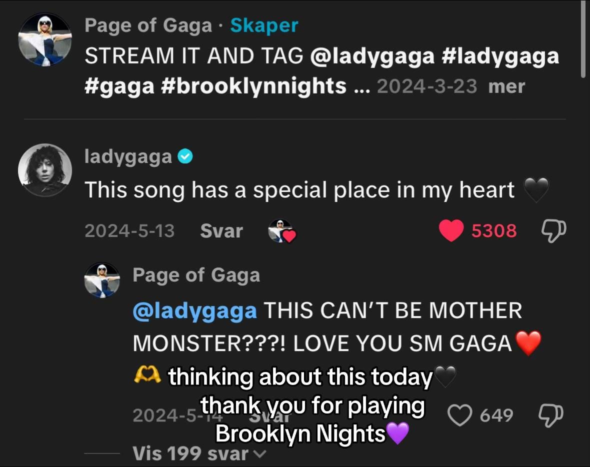 Post 3 by Page of Gaga on TikTok (video)