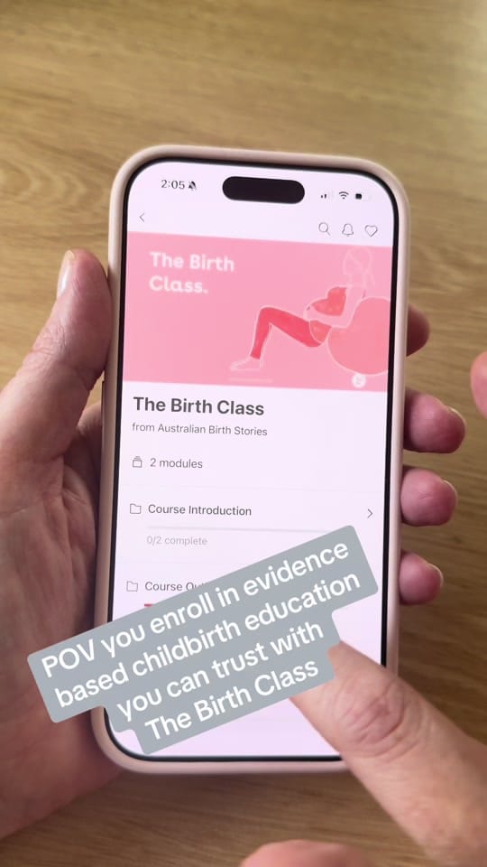 Post 1 by Australian Birth Stories on TikTok (video)