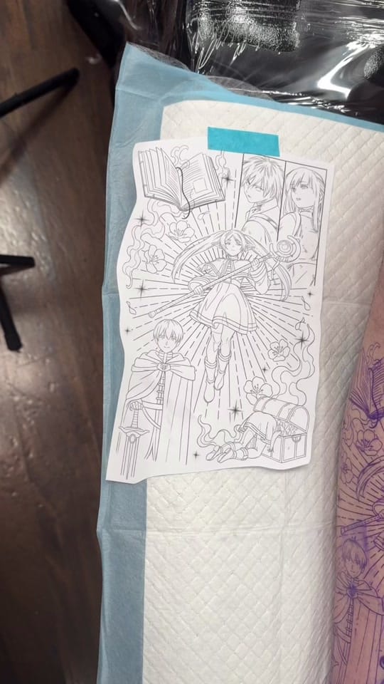 Post 6 by Tay - Anime Tattoo Artist on TikTok (video)