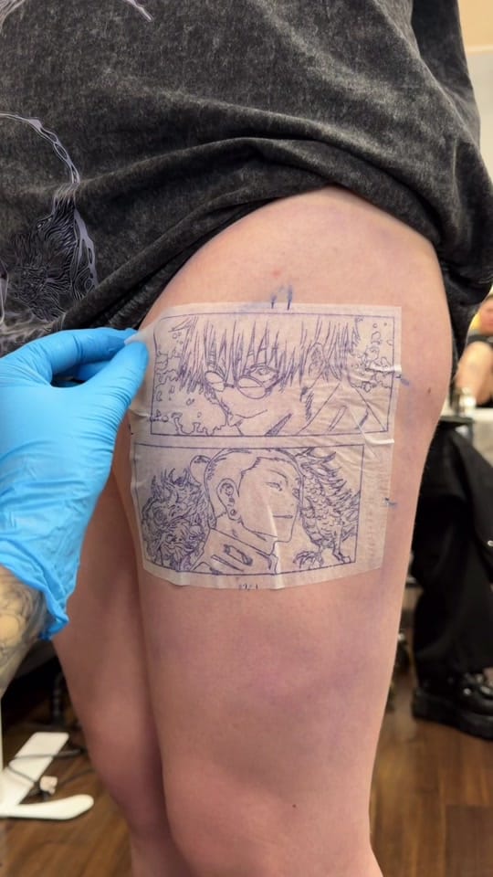 Post 2 by Tay - Anime Tattoo Artist on TikTok (video)
