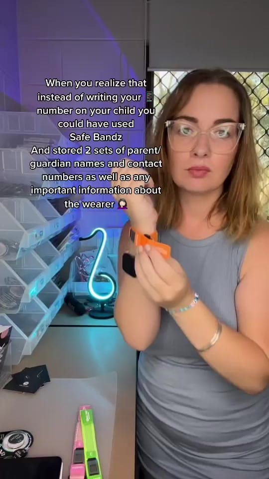 Post 5 by SAFE BANDZ- ID and Medic Bandz on TikTok (video)