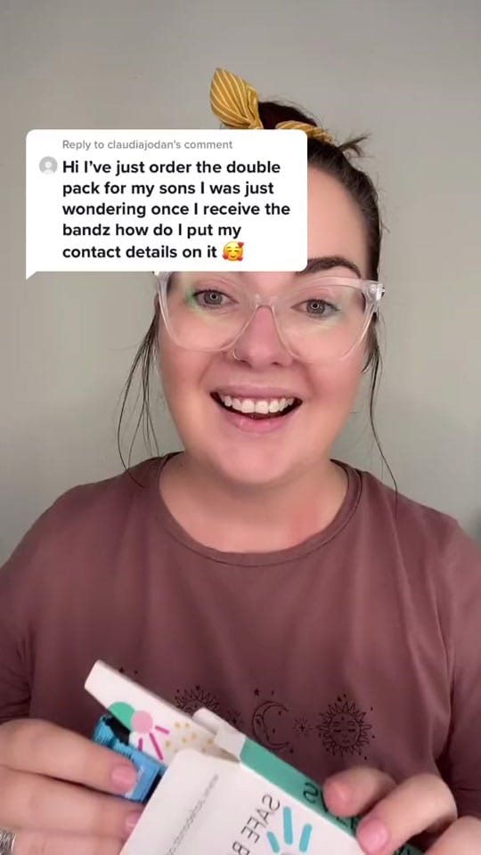 Post 8 by SAFE BANDZ- ID and Medic Bandz on TikTok (video)