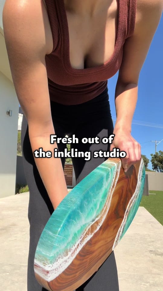 Post 7 by Inkling Resin Art on TikTok (video)