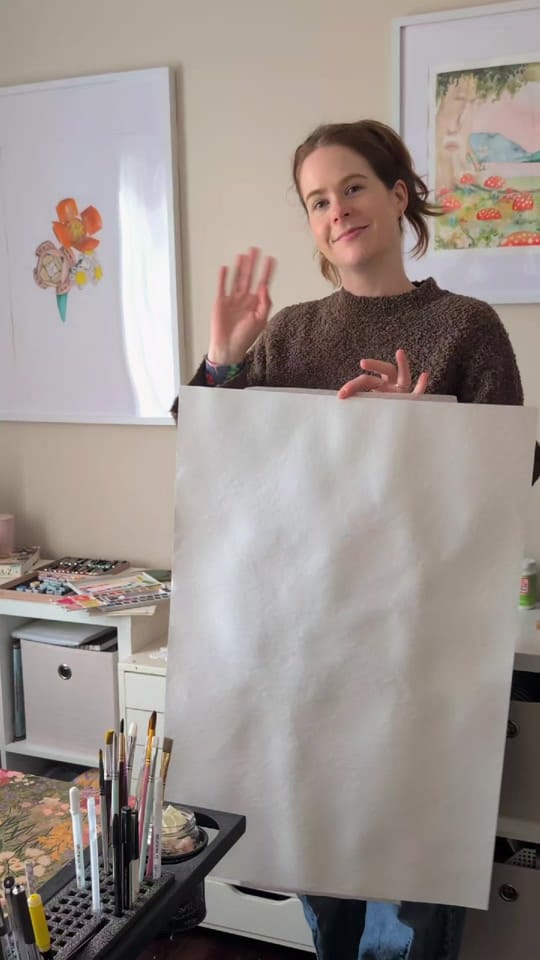 Post 4 by Emilie Otto Watercolours on TikTok (video)
