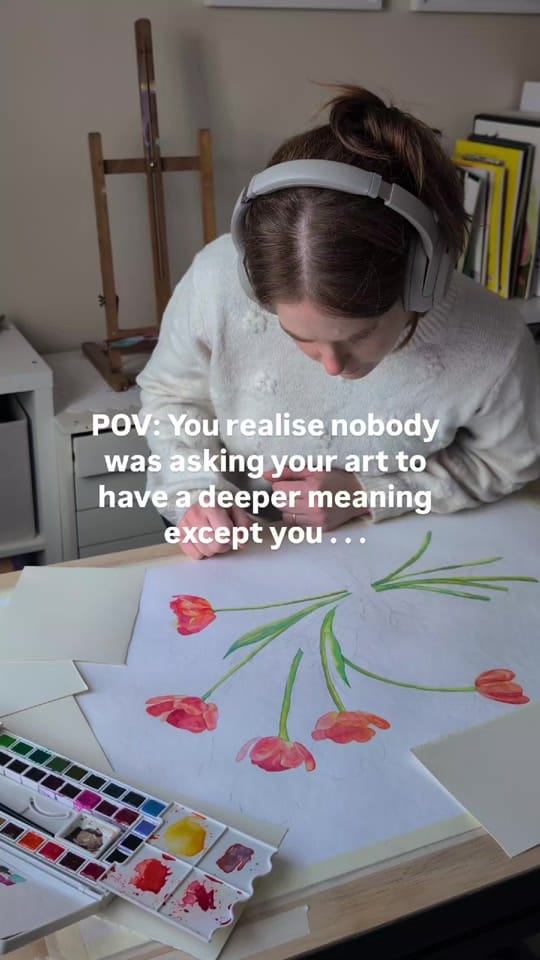 Post 5 by Emilie Otto Watercolours on TikTok (video)