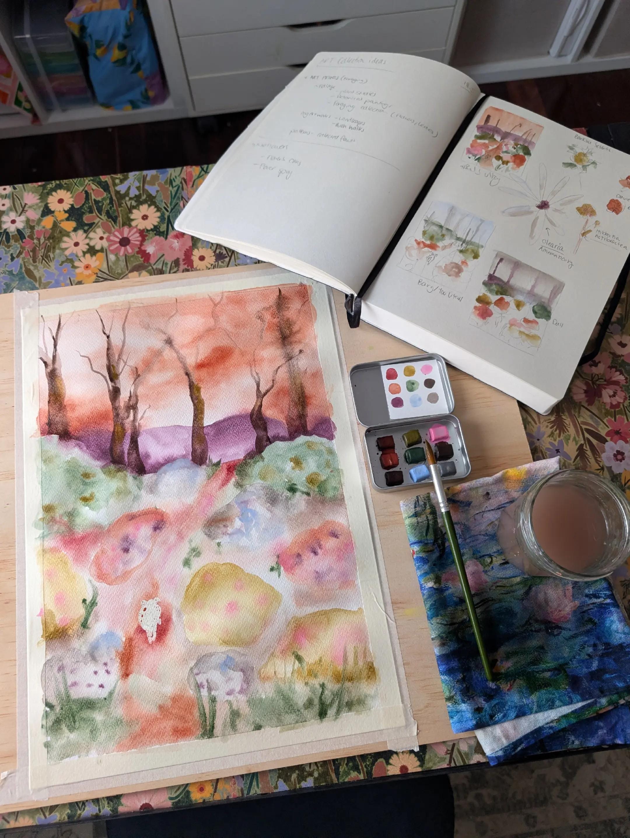 Post 6 by Emilie Otto Watercolours on TikTok (video)