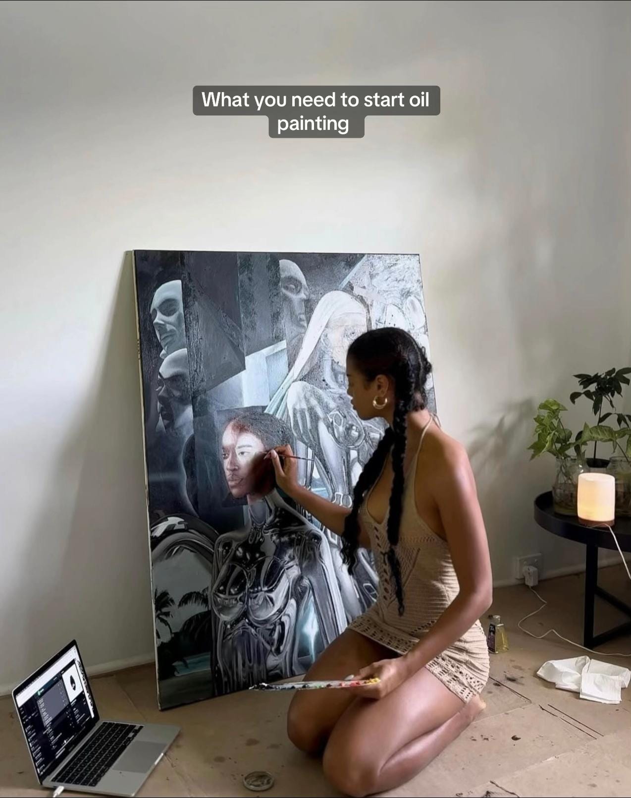 Post 10 by helly | oil painter on TikTok (video)