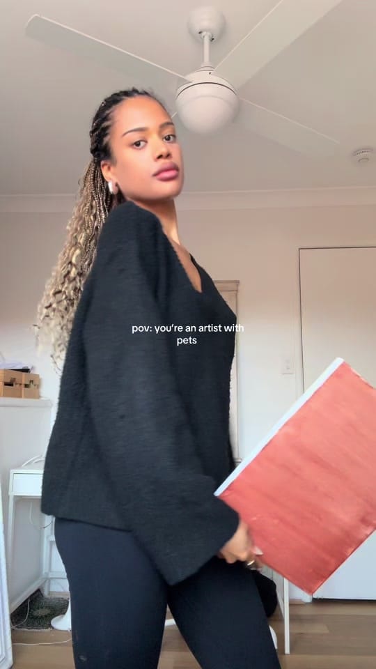 Post 7 by helly | oil painter on TikTok (video)