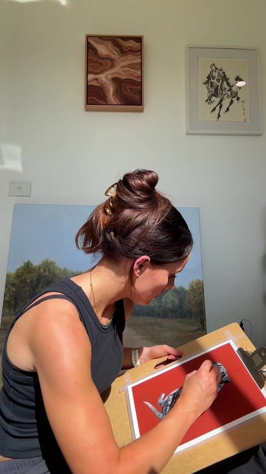 Post 6 by Caitlin Grace Art on TikTok (video)