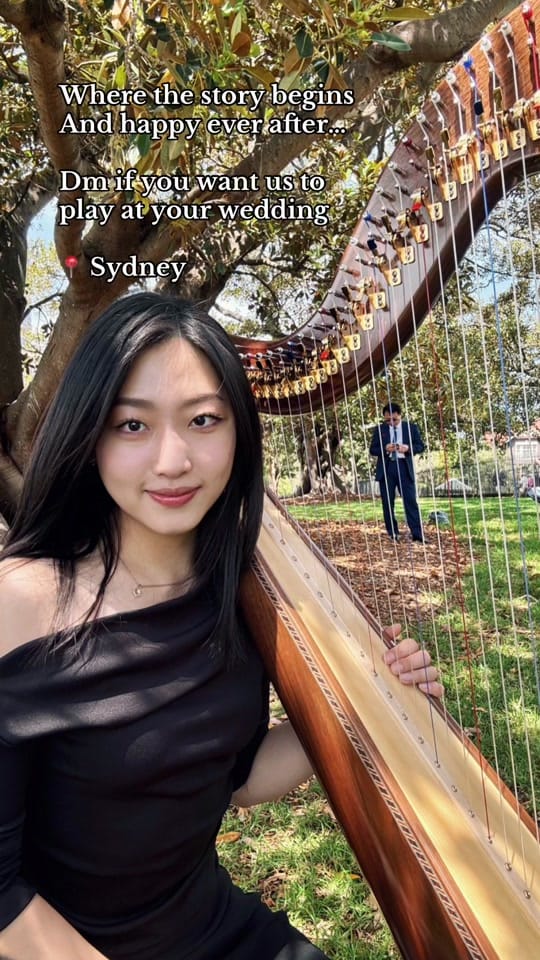 Post 9 by Evelyn Sydney Harpist on TikTok (video)