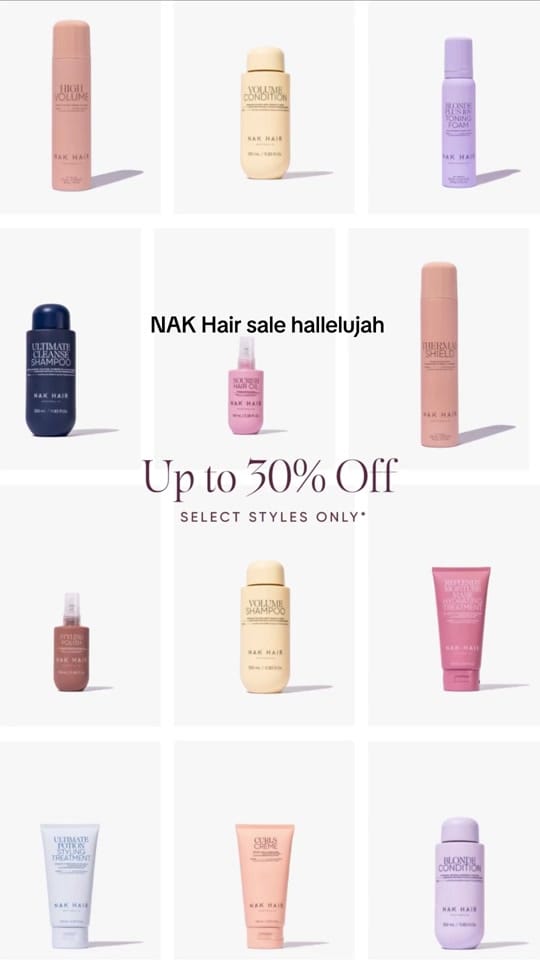Post 2 by NAK Hair on TikTok (video)