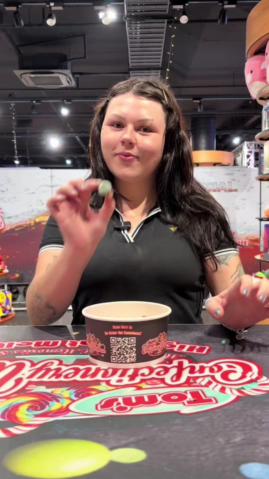 Post 3 by Tom’s Confectionery on TikTok (video)