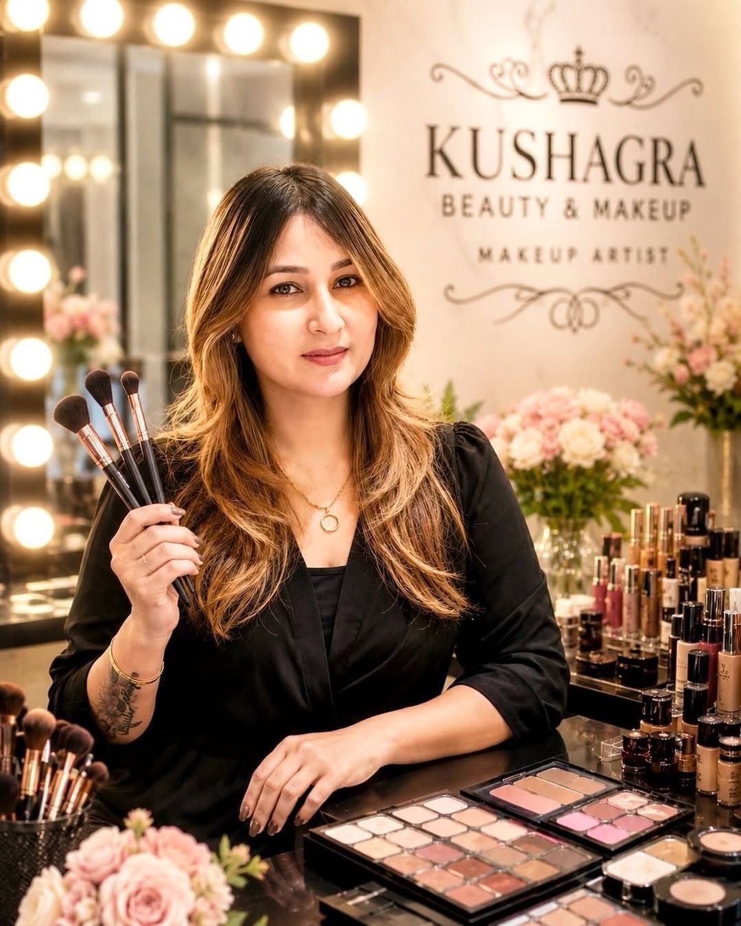 Post 6 by kushagraa makeup studio | Udaipur makeup artist on Instagram (image)