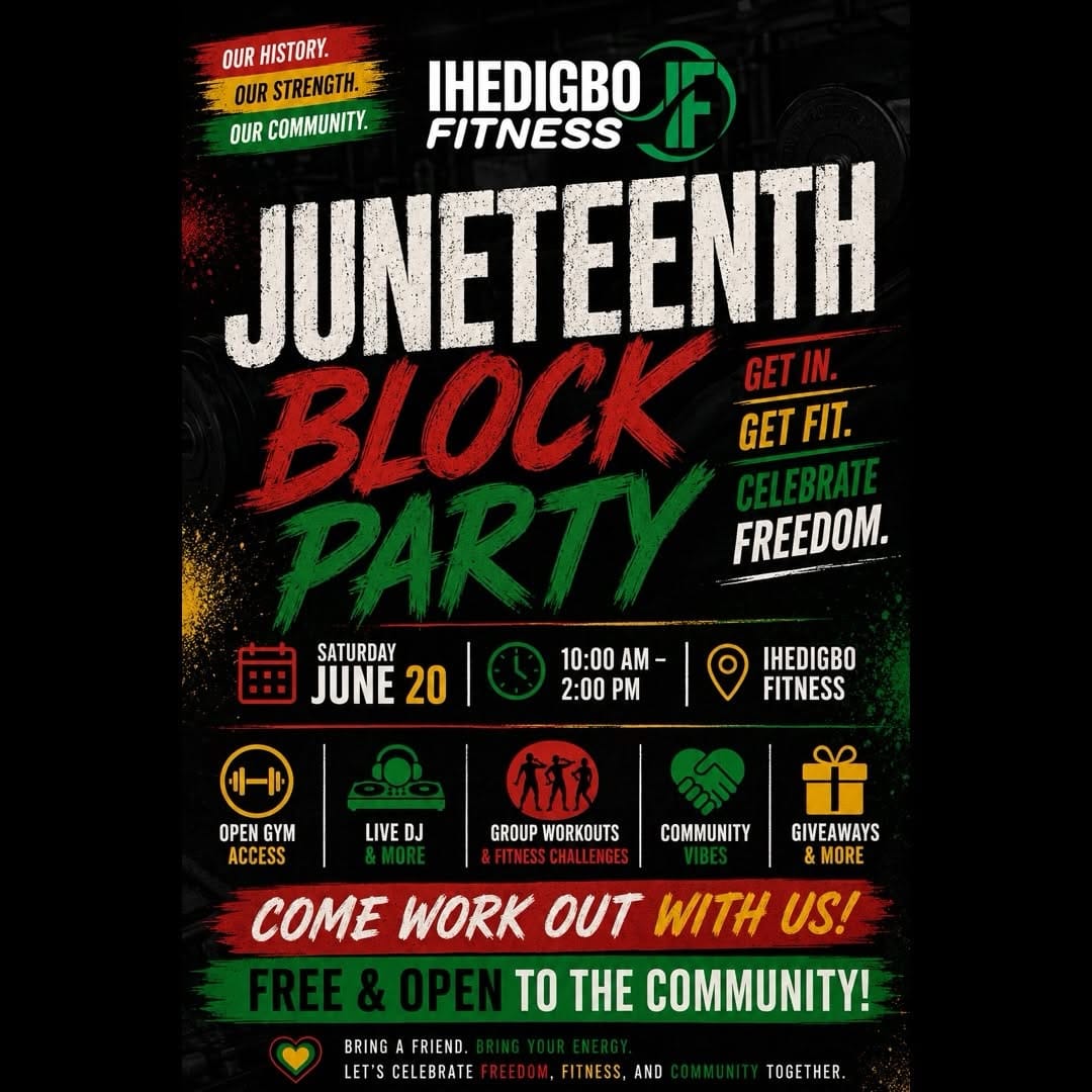 Post 1 by Ihedigbo Fitness on Instagram (image)