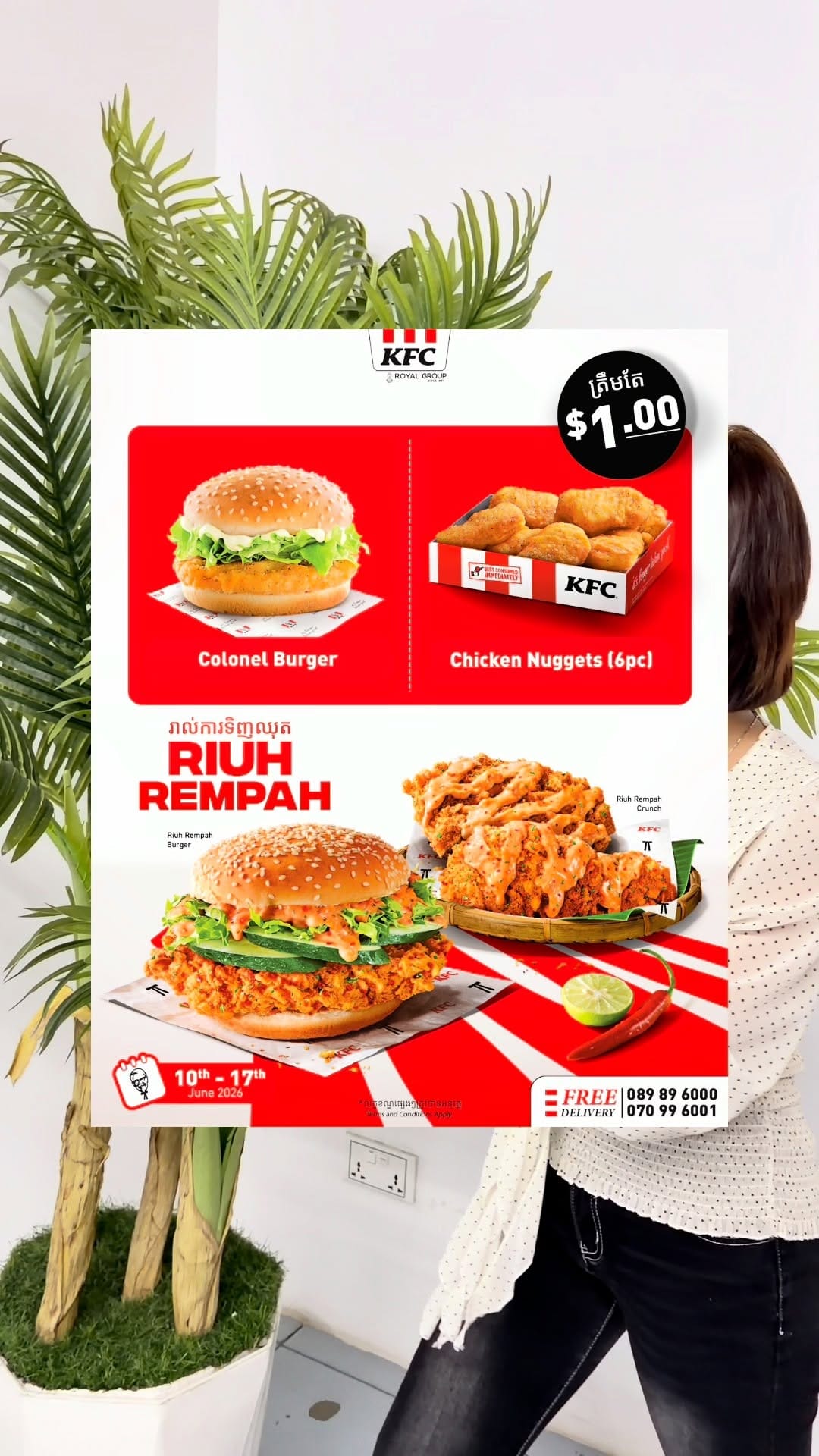 Post 3 by KFC Cambodia on Instagram (video)