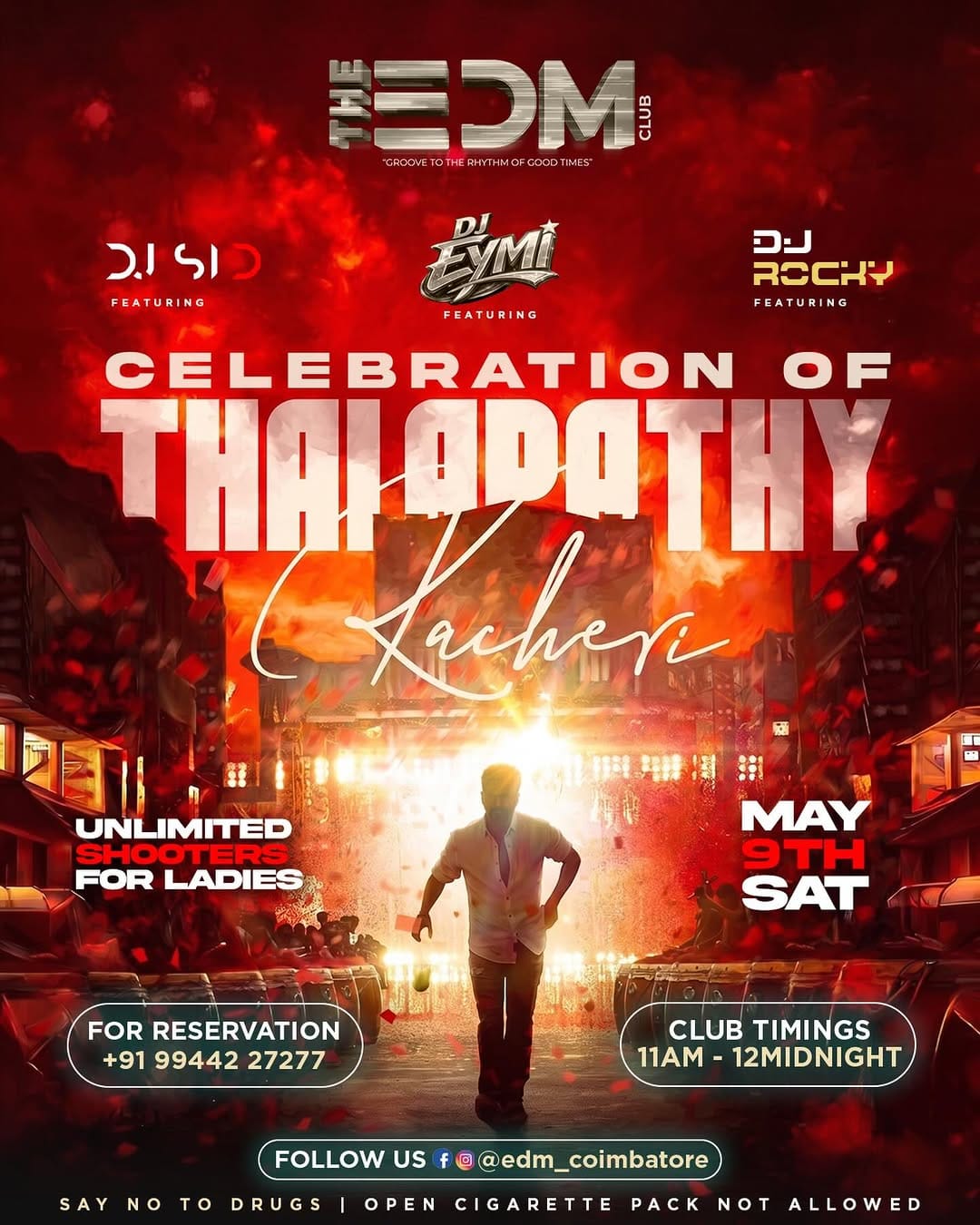 Post 7 by Edm Club | Coimbatore | Bar | Night Club | Restaurant | Events on Instagram (image)
