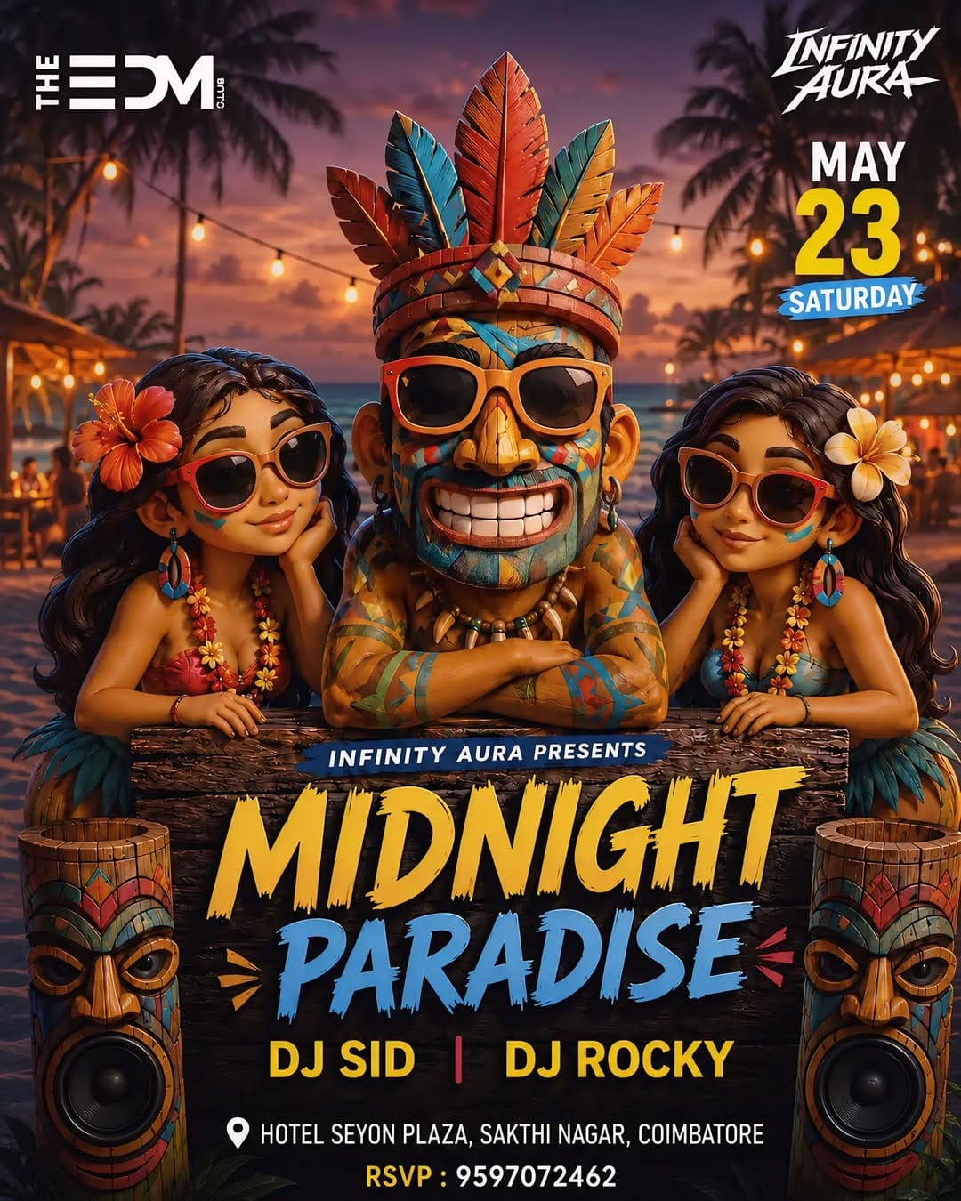 Post 5 by Edm Club | Coimbatore | Bar | Night Club | Restaurant | Events on Instagram (image)