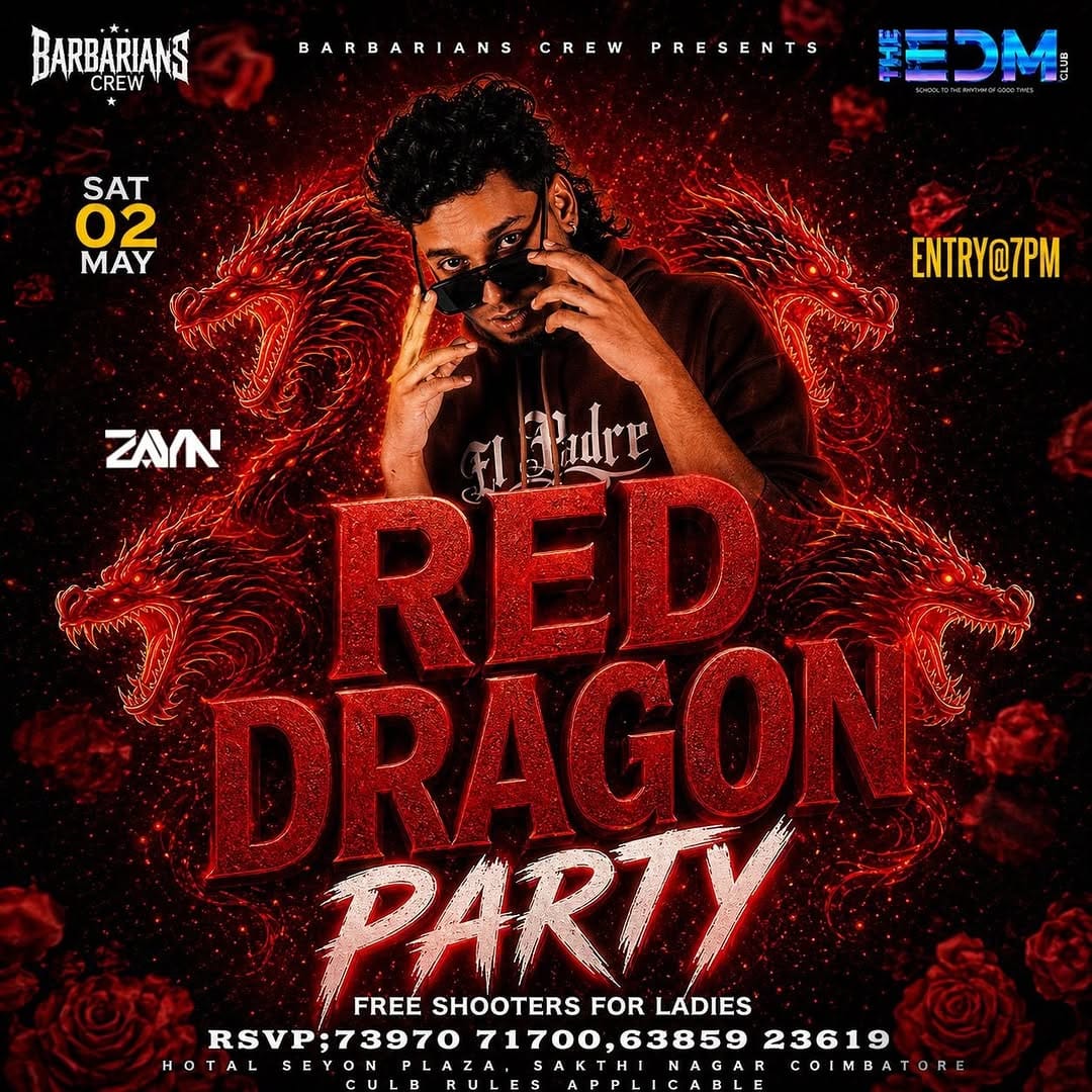 Post 9 by Edm Club | Coimbatore | Bar | Night Club | Restaurant | Events on Instagram (image)