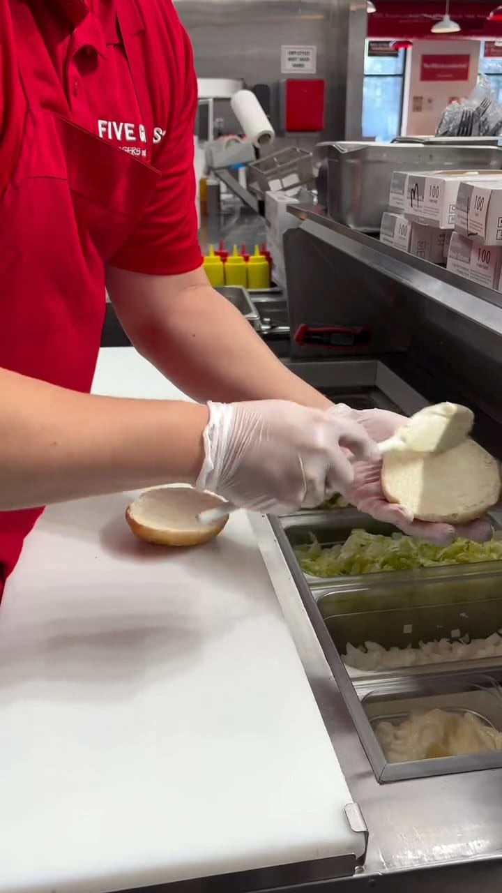 Post 7 by Five Guys on Instagram (video)