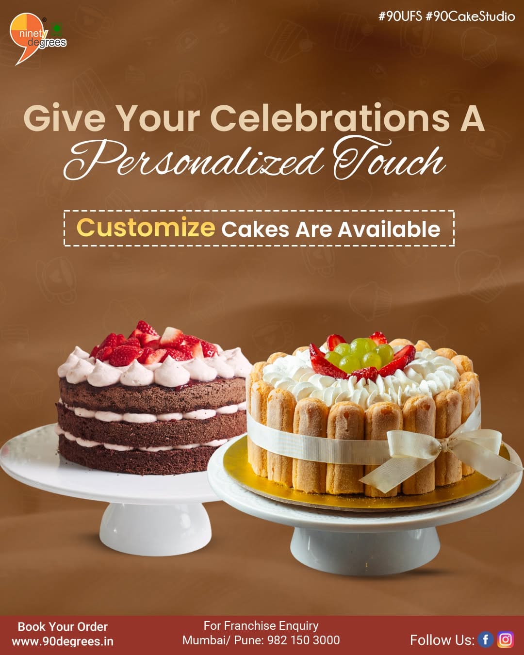 Post 9 by 90 Degrees - The Cake Studio on Instagram (image)